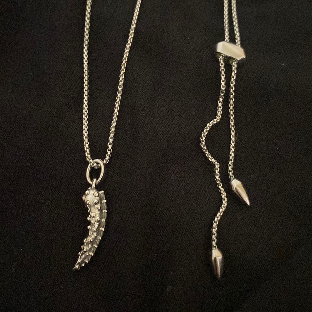Kendra scott silver pepper necklace